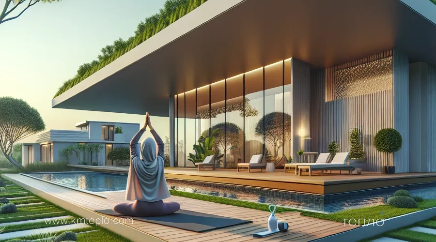 Иллюстрация к разделу "Життя на свіжому повітрі: outdoor living, wellness-зона і smart home" в статье "Переваги власної ділянки- комфорт, простір і затишок на свіжому повітрі"