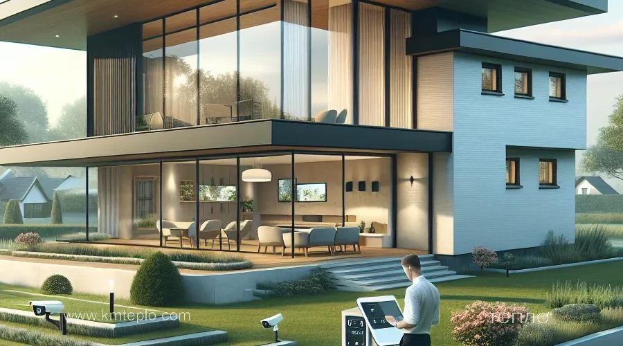 Иллюстрация к разделу «Безпека smart home для заміського житла» у статті «Smart-home під сучасний стиль основні принципи»